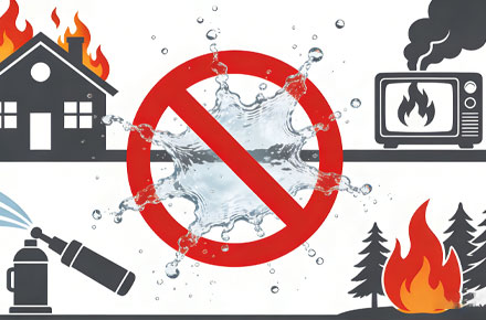 消防科普：这些火灾类型不适合用水扑救